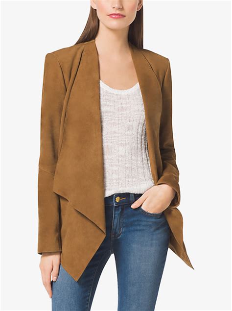 NWOT Michael Kors Draped Suede Jacket 